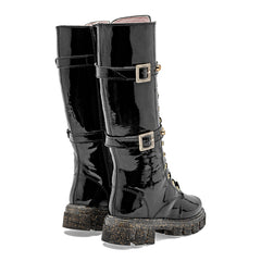 Bota caña larga para Niña marca Moramora Negro cod. 146701