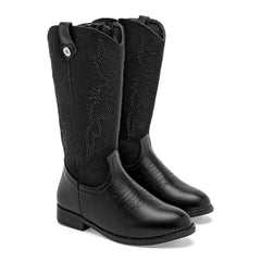 Bota caña larga para Niña marca Mora west Negro cod. 146709