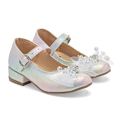 Zapato para ceremonia para Preescolar niña marca Moramora Plata cod. 146722