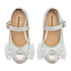 Zapato para ceremonia para Preescolar niña marca Moramora Plata cod. 146722