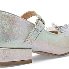Zapato para ceremonia para Preescolar niña marca Moramora Plata cod. 146722