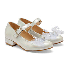 Zapato para ceremonia para Niña marca Moramora Plata cod. 146722