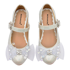 Zapato para ceremonia para Niña marca Moramora Plata cod. 146722
