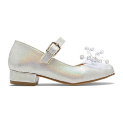 Zapato para ceremonia para Niña marca Moramora Plata cod. 146722