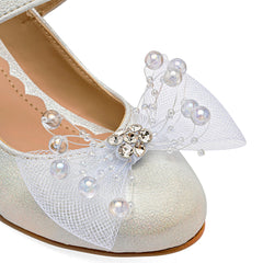 Zapato para ceremonia para Niña marca Moramora Plata cod. 146722