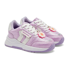 Tenis escolar para Preescolar niña marca Moramora Lila cod. 146847