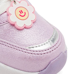 Tenis escolar para Preescolar niña marca Moramora Lila cod. 146847