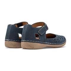 Flat para Mujer marca Mora Tierra Azul Marino cod. 147300