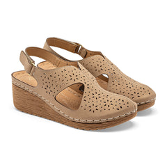 Sandalia cuña para Mujer marca Mora Tierra Beige cod. 147303