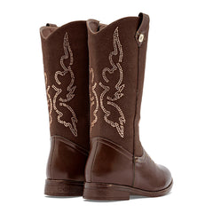 Bota vaquera para Niña marca Mora west Café cod. 147390