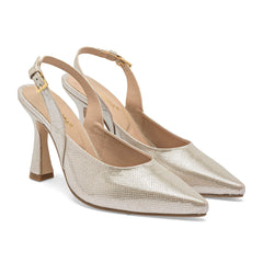 Zapatilla semiabierta para Mujer marca Moramora Oro cod. 147403