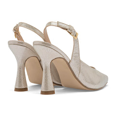 Zapatilla semiabierta para Mujer marca Moramora Oro cod. 147403