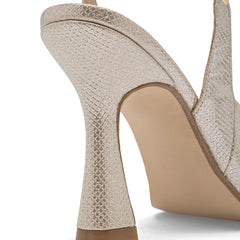 Zapatilla semiabierta para Mujer marca Moramora Oro cod. 147403