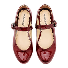 Zapato casual para Niña marca Moramora Vino cod. 147411