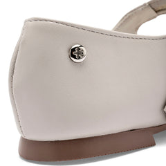 Flat para Mujer marca Moramora Marfil cod. 147539