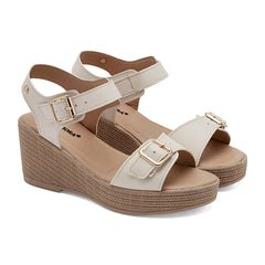 Sandalia plataforma para Mujer marca Moramora Blanco cod. 147579