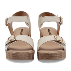 Sandalia plataforma para Mujer marca Moramora Blanco cod. 147579