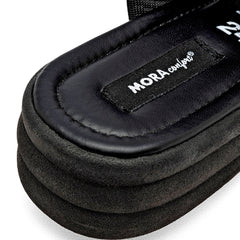 Sandalia slide para Mujer marca Mora Confort Negro cod. 147591