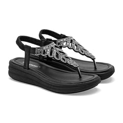 Sandalia pata de gallo para Mujer marca Moramora Negro cod. 147607