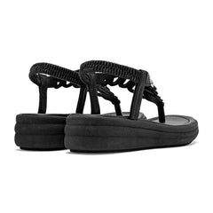 Sandalia pata de gallo para Mujer marca Moramora Negro cod. 147607