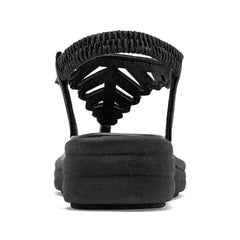 Sandalia pata de gallo para Mujer marca Moramora Negro cod. 147607