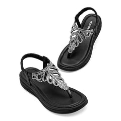 Sandalia pata de gallo para Mujer marca Moramora Negro cod. 147607