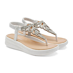 Sandalia pata de gallo para Mujer marca Moramora Plata cod. 147609
