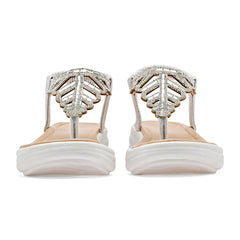 Sandalia pata de gallo para Mujer marca Moramora Plata cod. 147609