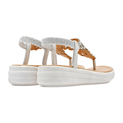 Sandalia pata de gallo para Mujer marca Moramora Plata cod. 147609