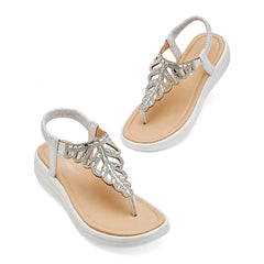 Sandalia pata de gallo para Mujer marca Moramora Plata cod. 147609