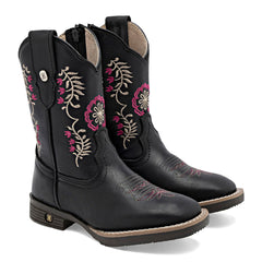 Bota vaquera para Niña marca Mora west Negro cod. 147690