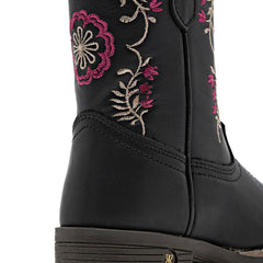 Bota vaquera para Niña marca Mora west Negro cod. 147690