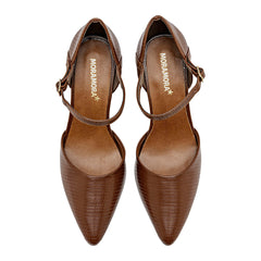 Zapatilla semiabierta para Mujer marca Moramora Café cod. 148099