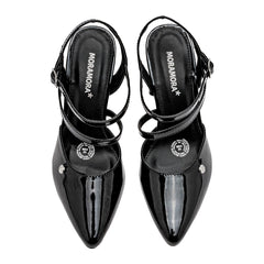 Zapatilla semiabierta para Mujer marca Moramora Negro cod. 148107