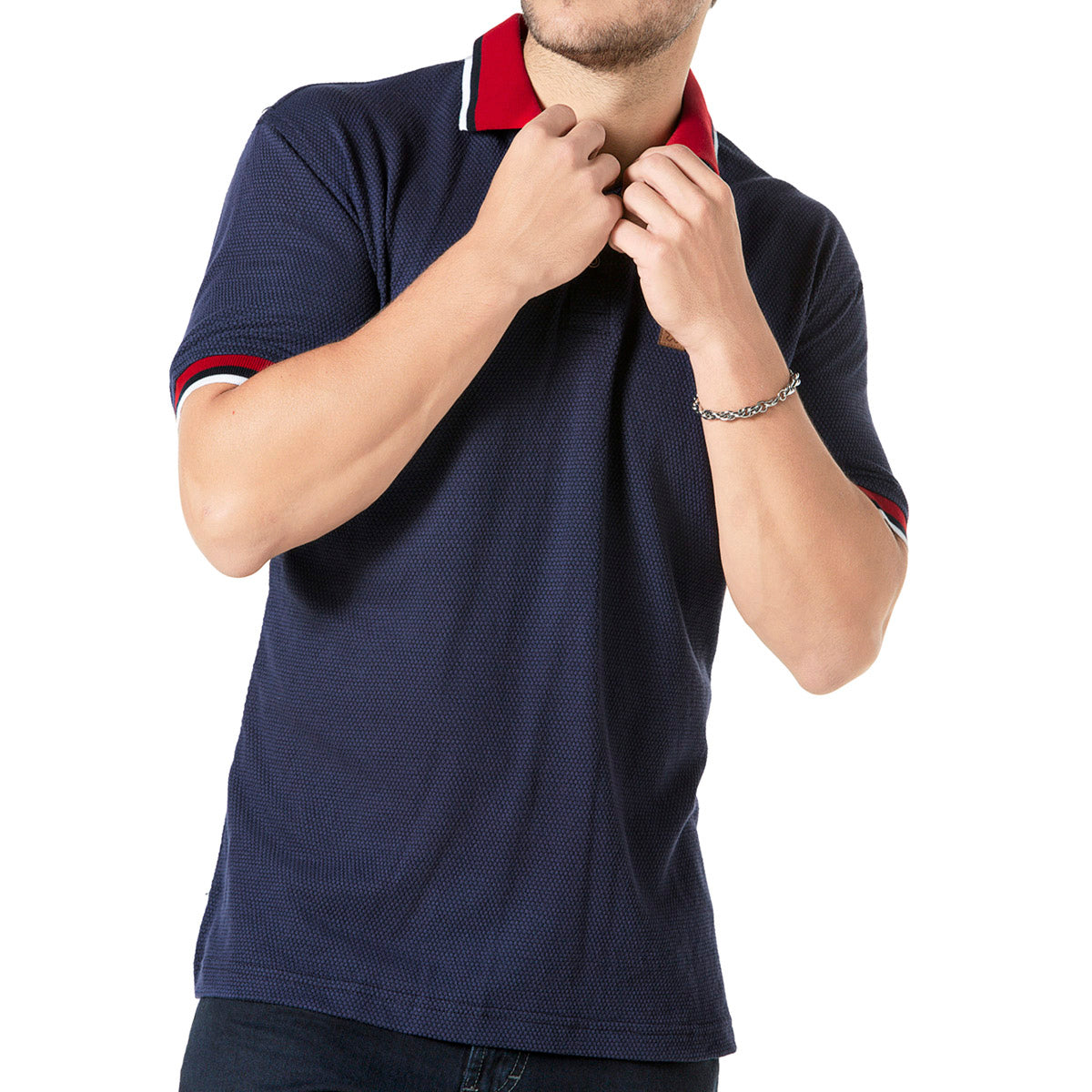 Moramora Playera tipo polo para hombre