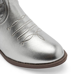 Bota vaquera para Niña marca Mora west Plata cod. 148304