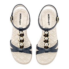 Sandalia para Mujer marca Mora Confort Azul marino cod. 148752
