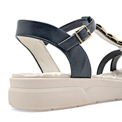 Sandalia para Mujer marca Mora Confort Azul marino cod. 148752