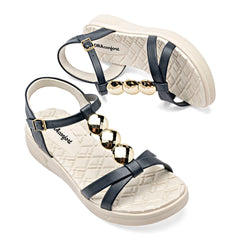 Sandalia para Mujer marca Mora Confort Azul marino cod. 148752