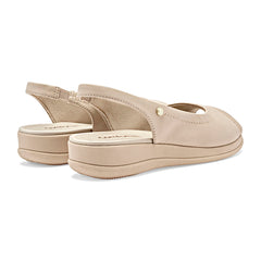 Sandalia slingback para Mujer marca Mora Confort Beige cod. 148754