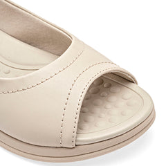 Sandalia slingback para Mujer marca Mora Confort Beige cod. 148754
