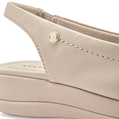 Sandalia slingback para Mujer marca Mora Confort Beige cod. 148754
