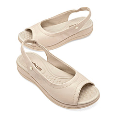 Sandalia slingback para Mujer marca Mora Confort Beige cod. 148754