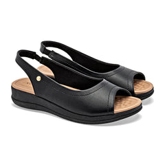 Sandalia slingback para Mujer marca Mora Confort Negro cod. 148755