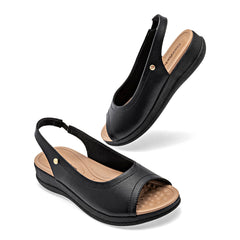 Sandalia slingback para Mujer marca Mora Confort Negro cod. 148755