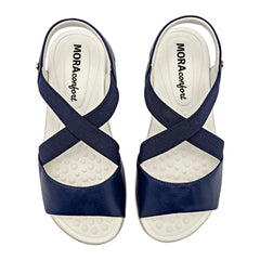 Sandalia para Mujer marca Mora Confort Azul Marino cod. 148756