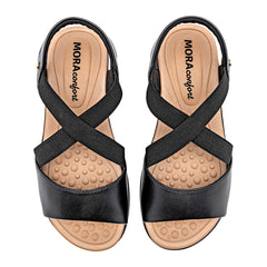 Sandalia Confort para Mujer marca Mora Confort Negro cod. 148757