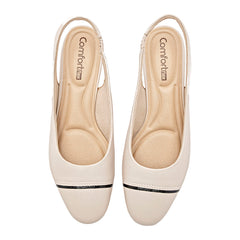 Zapatilla semiabierta para Mujer marca Mora Confort Beige cod. 148760