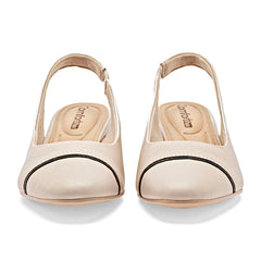 Zapatilla semiabierta para Mujer marca Mora Confort Beige cod. 148760