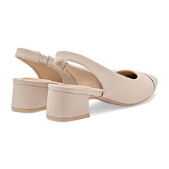 Zapatilla semiabierta para Mujer marca Mora Confort Beige cod. 148760